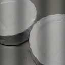 100 Pieces White Plastic Plates - 10.25inch Dinner Disposable Plates - Premium Heavy Duty Hard Disposable Dinner Plates - Party Supplies for Birthdays, Celebrations, Thanksgiving Wedding