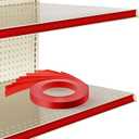 Frienda 100 Packs Vinyl Gondola Shelf Insert Strips Pre Cut 48" x 1.25" Decorative Shelving Insert Strips Accessories for Retail Store Supermarkets Business Grocery C Channel Decorations