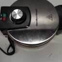 Hamilton Beach Belgian Waffle Maker with PFAS-Free Non-Stick Ceramic-Coated Plates, Browning Control, Indicator Lights, Stainless Steel (26081)