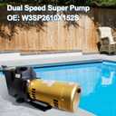 1.5 HP Dual Speed Inground Super Pool Pump Compatible With Hayward Inground Swimming Pools 2 Speed Pump for In-Ground Swimming Pools and Spas 220V-230V SP2610X202S W3SP2610X152S