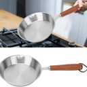 Mini Stainless Steel Frying Pan, 6in/16cm Skillet Non Stick Egg Pan Gas Cooktops Induction Cooking Pan