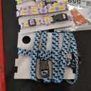 Halypet 2-Pack Cat Harness and Leash Set, Escape Proof 3-in-1 Adjustable Harness for Cats, Soft Lightweight, Easy On & Control for Walking, Travel & Outdoor Use, Small (White & Blue, M)