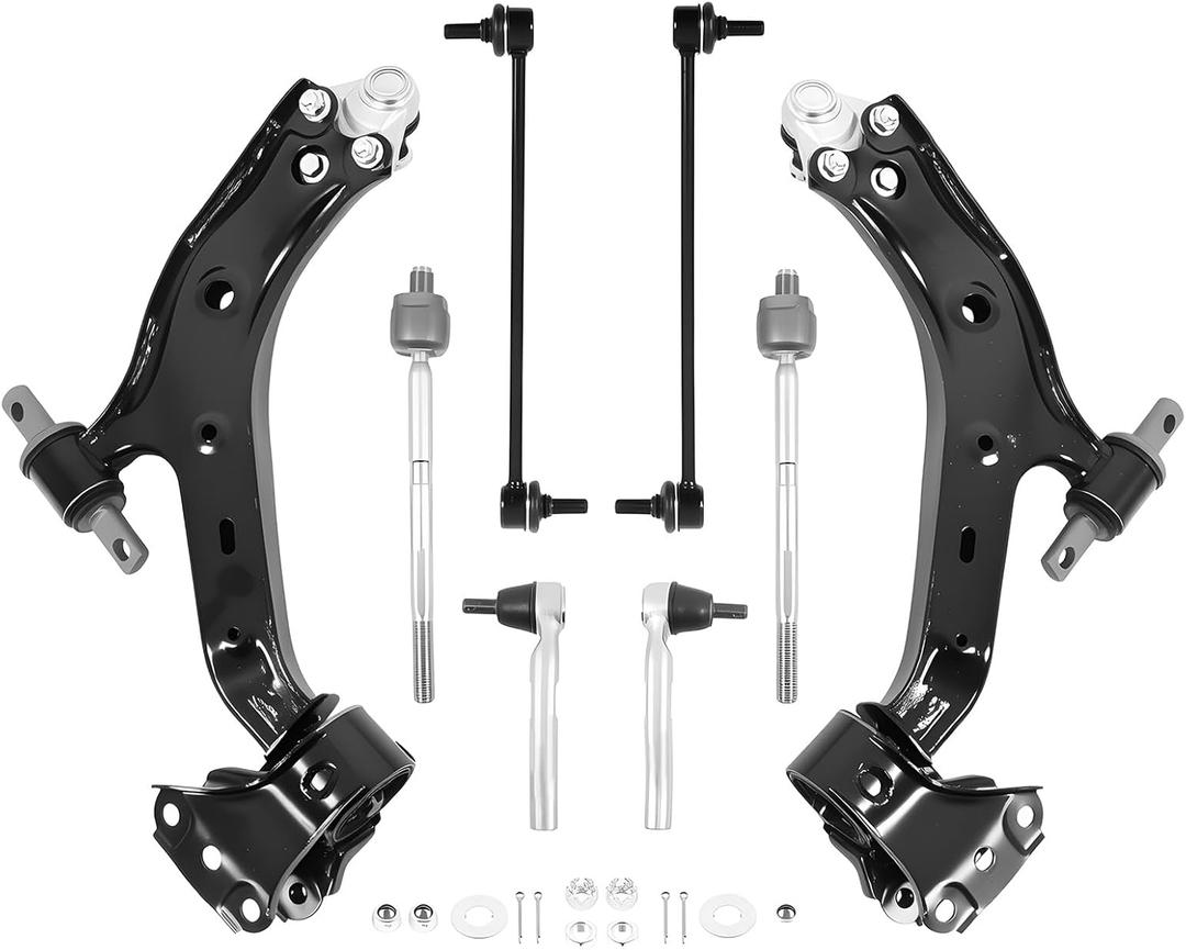 8pcs Front Lower Control Arms w/Ball Joint Compatible with CR-V 2015-2016 Suspension Kit Tie Rods Stabilizer Sway Bars K622943 K622942