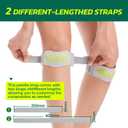 aoFIT 2 Pack Patella Knee Strap Band for Knee Pain Knee Support Patella Stabilizer Braces Tendon Ergonomic Silicone Pad One Size Black(with 2 adjustable straps, one long & one short)