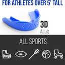SISU 3D Mouthguard - 2.0mm Thin - Pre-Formed for Custom-Molded Fit - Remoldable Up to 20 Times - Non Toxic (Adult (over 5' tall))