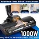 for Shop Vac Turbo Brush Head 1.25" Plus 2 1/2 Inch Vacuum Hose Adapter Compatible with Shop Vac - Vacuum Attachment for Pet Hair Removal (for Shop-Vac Using 1 1/4'' & 2 1/2'' Accessories)