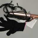 Hair Curling Wand 1Inch Curling Iron, Professional Ceramic Hair Curler Wand with Heat-Resistant Glove, Dual Voltage