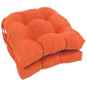 Set of 2 Outdoor Indoor U  Chair Cushions Set for Patio Garden Home Office Furniture Red 16×18 in