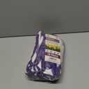 RED STEER GLOVE COMPANY, NITRILE PALM GARDENING GLOVES,PACK OF 10, (White& Purple)