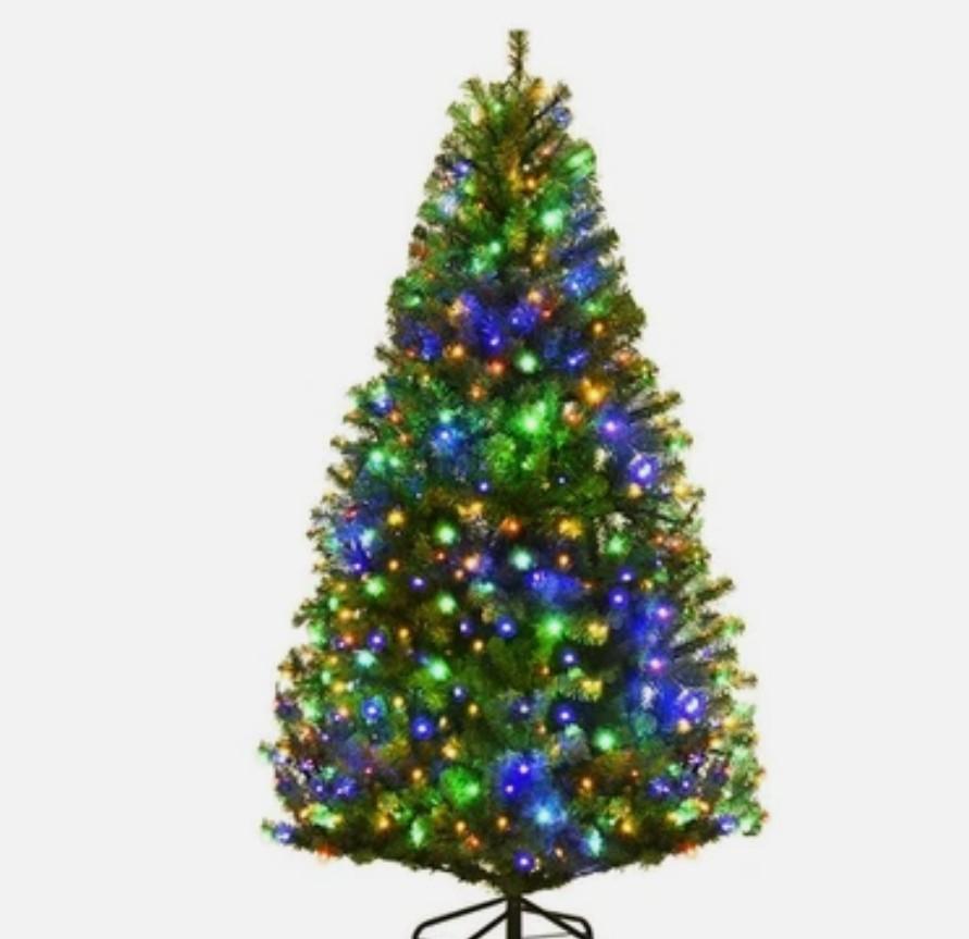 4ft Pre-lit Artificial Christmas Tree Auto-spread/close up Branches 11 Flash Mod