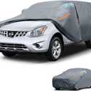 Waterproof Nissan Rogue(2007-2025) Car Cover with Breathable Vents, [2025 Upgrade] Premium Covers with Cotton Liner and Zipper Door, Sun Rain Snow Dust Uv Protection.(Gift with Towel)