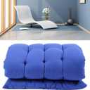 Chaise Lounge Cushion, outdoor Indoor Seat Cushions, Long Cushion Mat for Recliner Rocking Rattan Chair Folding Garden Lounge Seat Cushion(48 * 155 * 8cm)