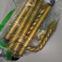 Gold Trident 54In King Neptune Trident Costume Accessory,Plastic Poseidon Trident Prop Cosplay Party for Halloween Decoration