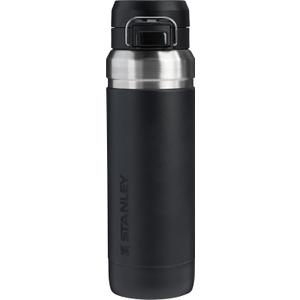 Stanley Quick Flip GO Water Bottle 36 oz | Push Button Lid | Leakproof and Packable for Travel and Sports | Insulated Stainless Steel | BPA-Free | Black