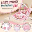 Baby Swing for Infants, Foldable Swing with 5 Speeds, 0-9 Months (6-20 lbs)