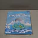 LAYCOL Baby Pool Float with UPF50+ Sun Protection Canopy & Toy Play Console, Inflatable Pool Float for Pool, Baby Swimming Float with Adjustable Safety Seat, Toddler Float for 6-36 Months Boys Girls (Green)