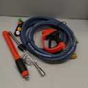 5000PSI Pressure Washer Gun and Hose Kit, 25FT Kink Resistant Steel Braided Power Washer Hose with 3/8" Swivel Quick Connector and M22 14mm Adapters Replacement/30" Extension Washer Wand