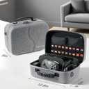 [Upgraded Compact]Carrying Case for Nintendo Switch 2 All in One Case with Dock, Hard Shell Portable Travel Carry Bag for Switch 2, Pro Controller, 18 Game Cards and Other Accessories (Grey)