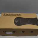 3 in 1 Lower Back Massager, Triple Fusion Back Massager with Heat, Vibration and Stretch,Lumbar Support Pillow with Ergonomic Memory Foam for Bed and Chair