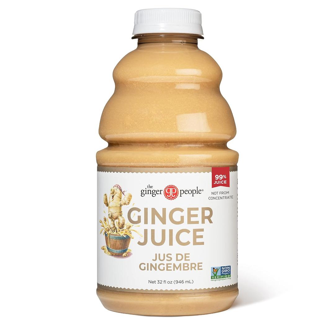 99% Pure Ginger Juice by The Ginger People Digestive Health, Premium Quality, 32 Fl Oz Bottle (Pack of 1) (EXP 03/31/28)