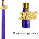 GraduationMall Matte Graduation Gown Cap Tassel Set 2026 for High School and Bachelor (Purple, M)