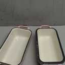 9 x 5 Inch Bread Pan Enameled Cast Iron Loaf Pan with Lid for Baking, 2 in 1 Non-stick Sourdough Bread Loaf Pan for Homemade Bread, Oven & Stovetop Safe for Gas, Electric & Induction, Pink