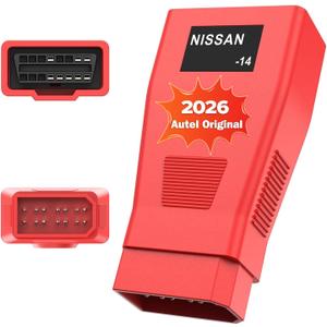 Autel Original OBD2 Female to 14pin Convert Adapter, OBD1 to OBD II Connector for Nissan, Work with Autel Scanner MK808S, MX808S, MK808BT PRO, MK900BT, MK900, MP900BT, Elite II PRO, MSUltra, Ultra S2