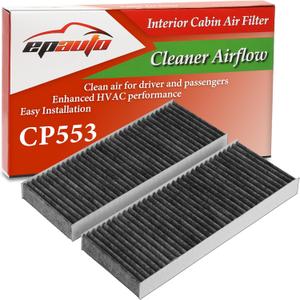 EPAuto CP553 (CF10553) Cabin Air Filter, Replacement for Nissan Frontier (20052025), Xterra (20052015), Pathfinder (20052012), NV1500/2500/3500 (20122015), Suzuki Equator (20092012)