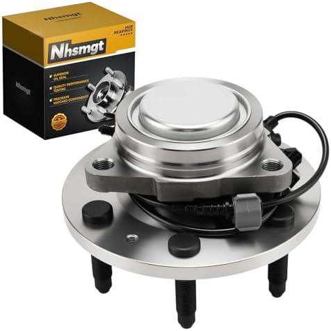 Nhsmgt 515097 Front Wheel Hub Bearing w/ABS Compatible with RWD Silverado 1500 Sierra 1500 Tahoe Suburban 1500 Yukon Avalanche 2007-2013 Yukon XL 2007-2014 Escalade 2007-2014 6-Lug