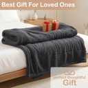 Eydna Electric Heated Blanket Full Size 72"84" with 9 Heating Levels & 1-10Hs Auto OffDouble Sided Plush Sherpa, Energy Efficient, Machine Washable, for Couch & Bed, Dark Gray