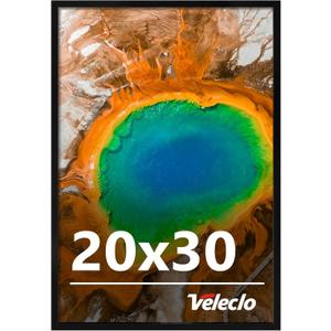 20x30 Picture Frame for Wall Display, 20x30 Black Picture Frame with Shatter Resistant Plexiglass, Stable and Sturdy 20 x 30 Poster Frame for Wall Display, Handpicked Gift Collection, 1 Pack