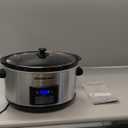 Elite Gourmet MST-900D 8.5Qt Digital Programmable XL Jumbo Slow Cooker, Adjustable Temp, Entrees, Sauces, Stews & Dips, Dishwasher Safe Glass Lid & Crock, Stainless Steel