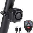 Max 110dB Bike Alarm,Bike Alarms For Ebikes Rechargeable Motorcycle Alarm With Remote,7 Levels Sensitivity Bicycle Alarm, Anti Theft Bicycle Alarm& Ebike Alarm For Car Motorcycle Scooter Ebike