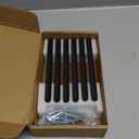 Goo-Ki 6 Pack 5" Classic Curvature Matte Black Cabinet Handles - Timeless Appeal Meets Modern Functionality for Kitchen Drawer Improvement (5" Center to Center)