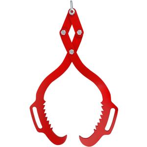 Log Tongs 18 inch 2 Serrated Claw, Eagle Claw Design Log Grapple, Heavy Duty Logging Tongs 772 Pounds Lifting Capacity for Trucks, ATVs, Tractors, Forklifts