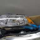Headlights Assembly for 2016-2018 Honda HRV HR-V Chrome Housing | Halogen Headlamp Replacement, High/Low Beam W/Bulbs, Driver & Passenger Side, Chrome Housing