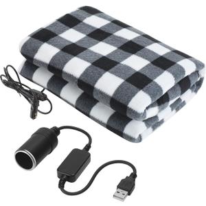 Tuanse 58 x 43 Inches Car Electric Blanket 12 Volt Heated Car Blanket with Temperature Controller and Transparent Storage Bag Cold Weather Tailgating and Emergency Kit(Black,Santa Claus) Tuanse 58 x 43 Inches Car Electric Blanket 12 Volt Heated Car Blanket with Temperature Controller and Transparent Storage Bag Cold Weather Tailgating and Emergency Kit(Black,Santa Claus)