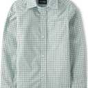 The Children's Place,Boys,Long Sleeve Button Down Shirts,Mint Taffy,Large