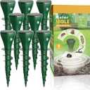 Mole Repellent Solar Powered, 8 Pack Snake & Skunk Repellent for Yard, IP 65 Waterproof Ultrasonic Deterrent Stakes, Get Rid for Rabbit, Gopher, Vole, Chipmunk, Deer, Groundhog for Lawns Garden