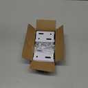 4 Pcs White Aluminum Fence Bracket for Vinyl Fencing - Heavy Duty White Vinyl Fence Bracket Fits 2.75" Rail, Ideal Replacement Parts for Plastic, PVC Holder