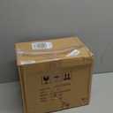 White Marble Wave Carved Small Bathroom Trash Can 2.5 Gallon(9 Liter), Resin Heavy Sturdy Small Kitchen Garbage Can,Living Room Bedroom Trash Can, Decorative Wastebasket for Home, Garden, Office