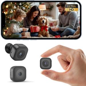 Zongbi Mini Camera,HD Security WiFi Wireless Cameras SD Card Storage & App Control,Wireless Surveillance,Motion Detection and Night Vision for Indoor