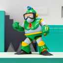 Jada Toys Mega Man Wave 3 Bubble Man Action Figure 1:12 Deluxe Scale 6" Tall, Fully Articulated, Collector Packaging