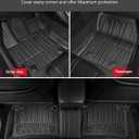 for Toyota Corolla Floor Mats and Cargo Liner 2020-2026 - All Weather Floor Mats and Trunk Mat for Toyota Corolla/Corolla Hybrid Sedan (Not Fit Corolla Cross/Hatchback) 2025 2024 2023 2022 2021 2020