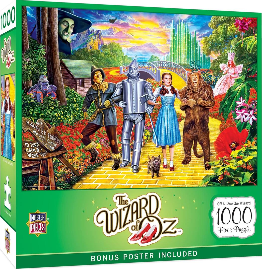 MasterPieces 1000 Piece Jigsaw Puzzle for Adults, Family, or Youth - Off To See The Wizard - 19.25"x26.75"