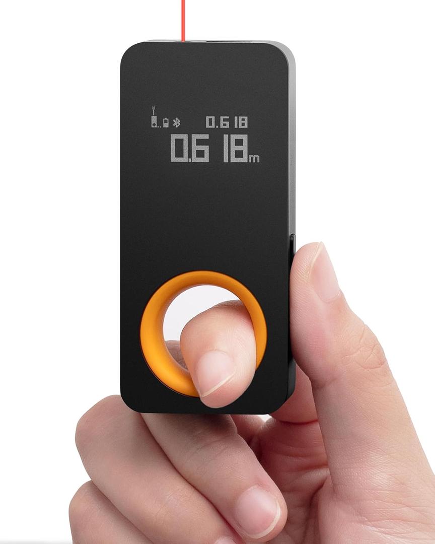 HOTO Laser Measuring Tool, Pocket-Size 98Ft Laser Tape Measure 2mm Accuracy, USB-C Rechargeable, OLED Display, Ft/M/in Unit, Real-time Data Sync, Gifts for Men Women Mom Dad, Cool Gadgets & Home Use