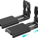 Universal Soundbar Wall Mount - Adjustable for Samsung, Sony, Bose, LG, Vizio, Sonos & More | Heavy-Duty Iron Design Holds Up to 33 LBS | Anti-Slip Pads & 3.5"-6.3" Depth Adjustment