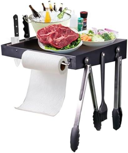 Utheer Grill Side Shelf for Pit boss 700 820 Series Pellet Grill, Heavy Duty Serving Tray Side Shelf Grill Accessories for Pit boss 700, 700FB