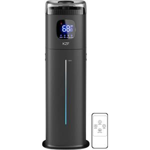 9L Humidifiers for Bedroom Large Room-Ultrasonic Cool Mist Humidifier with Humidistat, 72 Hours, Top Fill, 26dB Quiet, 3 Mist Levels, Auto Shut-Off for Baby Nursery and Plants (Black)