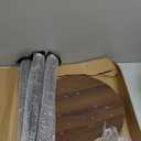 KGPLOME Plant Stand Indoor,Mid Century Walnut Wood Plant Table, Heavy Duty Metal Tall Flower Pot Stand,Modern Round Small Side End Table With Raised Design(12"x17")